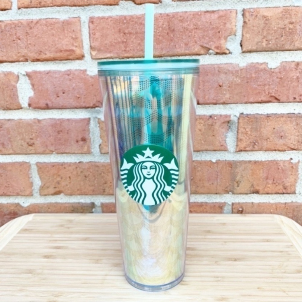 𝅺STARBUCKS 2019 Iridescent Mermaid Tumbler 24oz